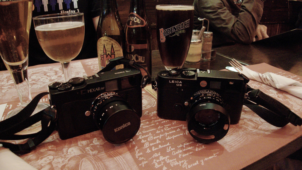 Konica Hexar RF et Leica M6