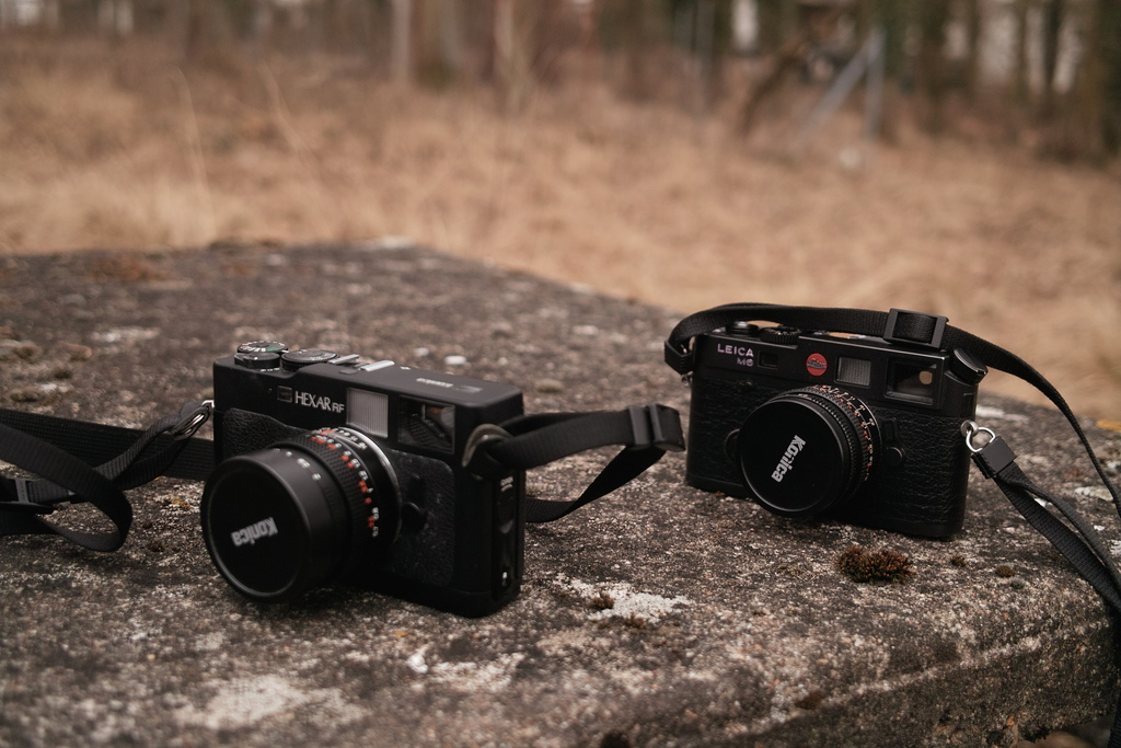 Konica Hexar RF and Leica M6